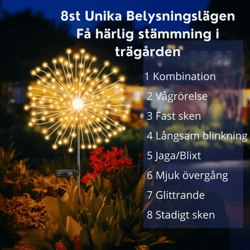 Dekorativ Solcellslampa för trädgården
